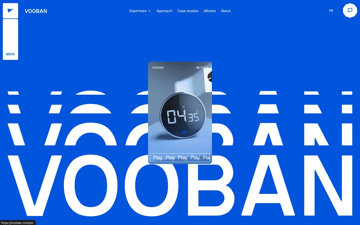 Vooban's Portfolio, screen 1