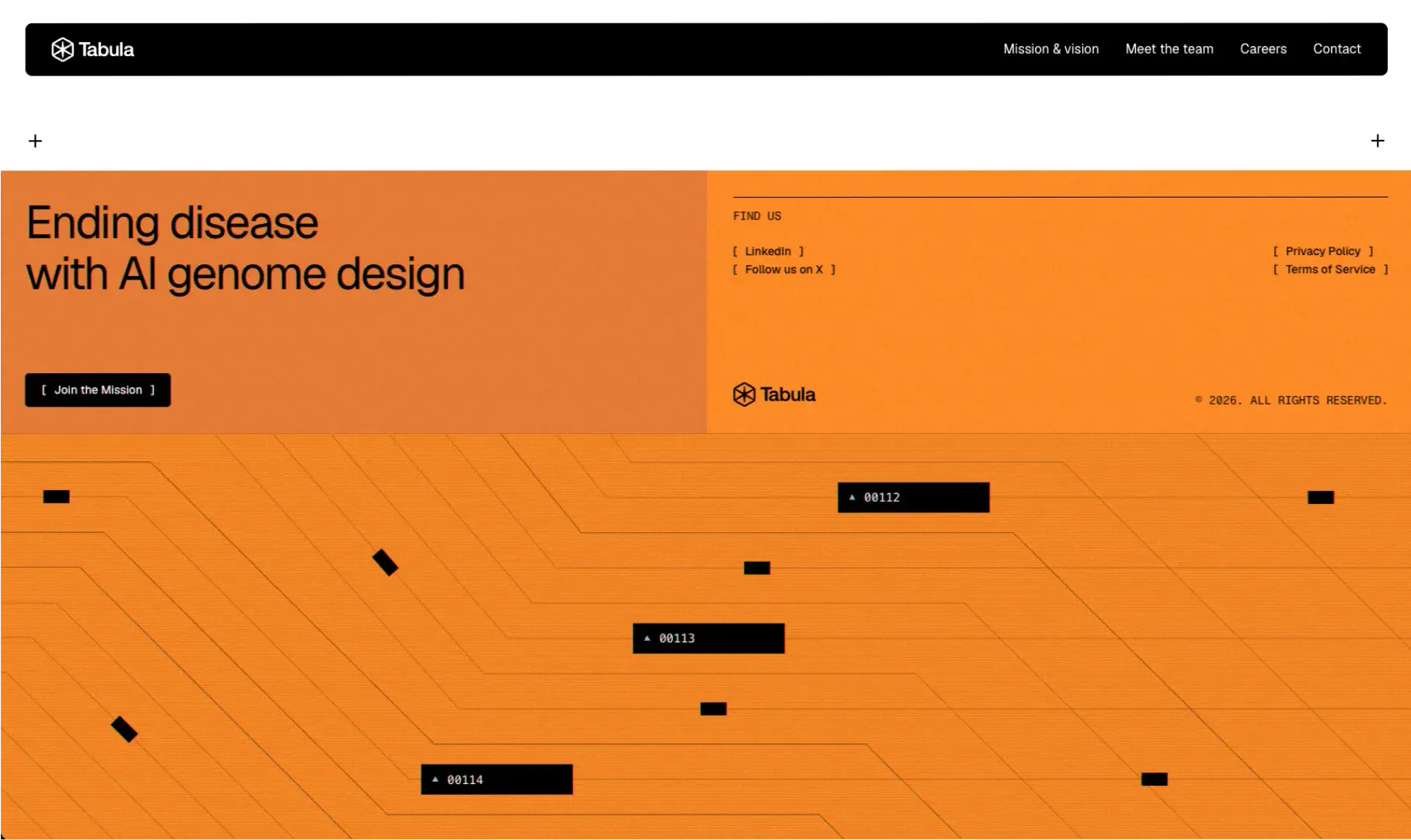 Tabula's Website, screen 3