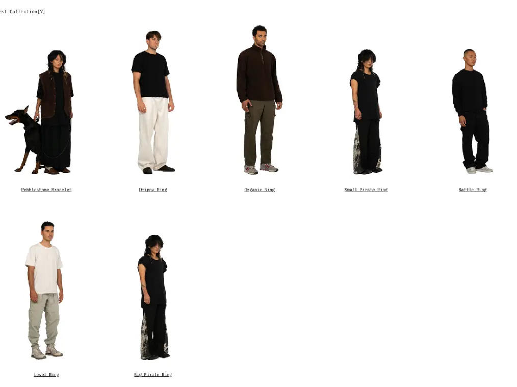 Jovier e-shop, screen 2