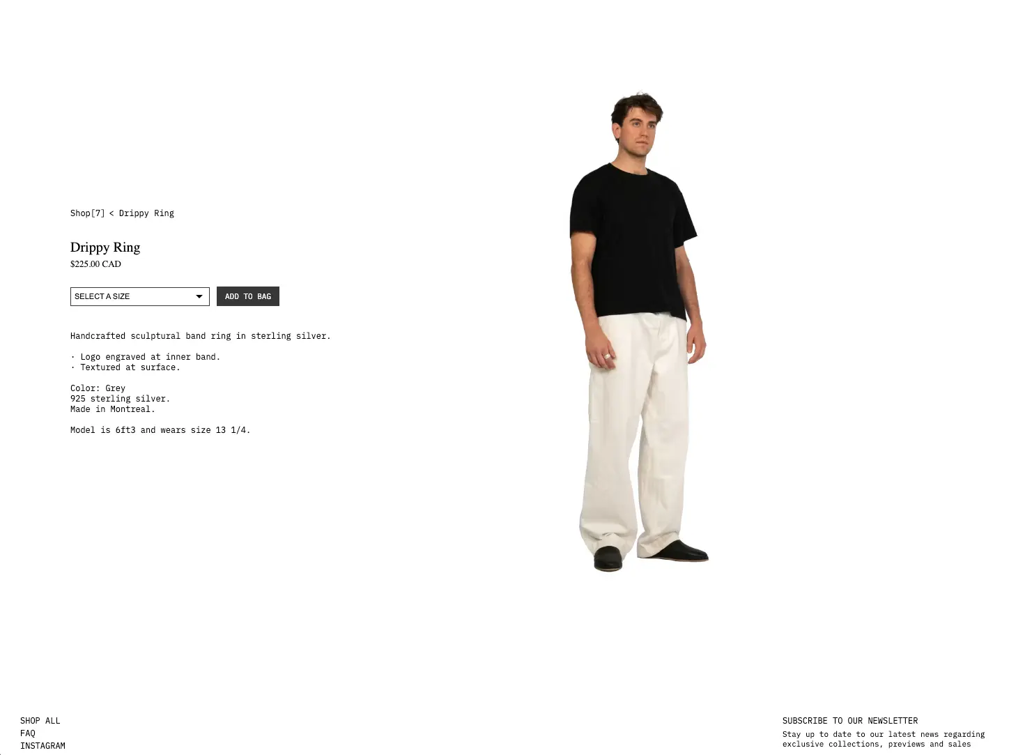 Jovier e-shop, screen 3