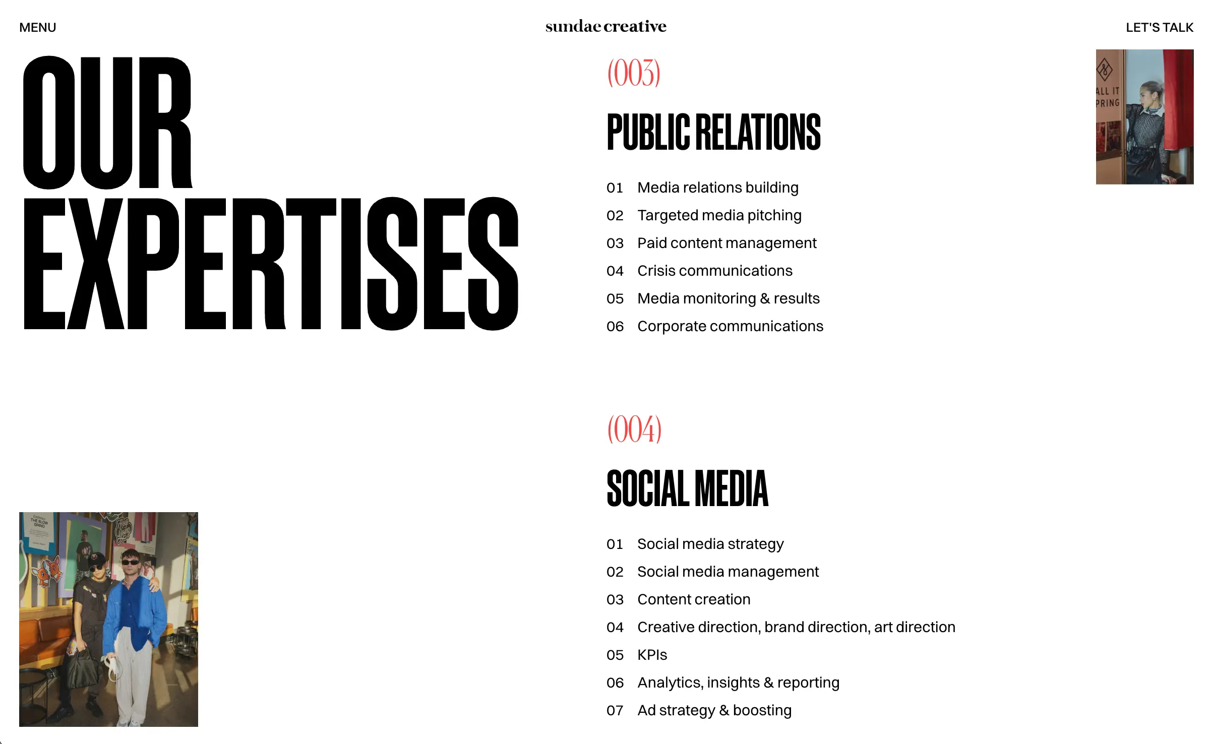 Sundae Creative, screen 3